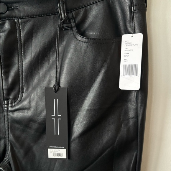 NWT Faux Leather Hannah Cropped Flare | Size 16 - Picture 3 of 6